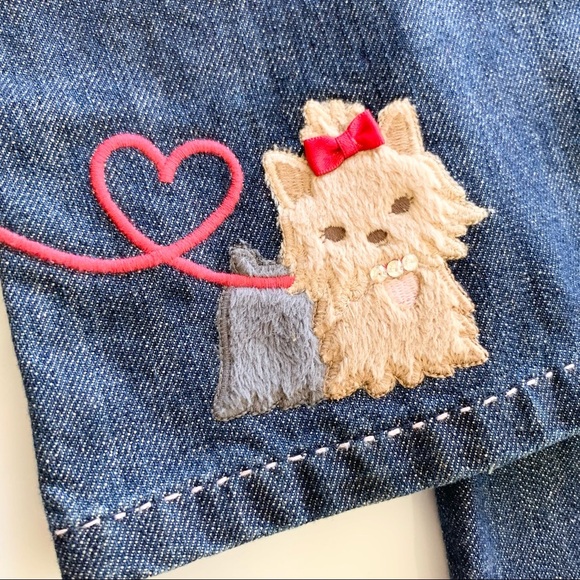 🌸New🌸 Gymboree Puppy Love Flare Fit Jeans Size 12 NWT - Picture 7 of 12